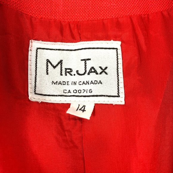 3/$30 Mr. Jax Red Blazer Dress Jacket - Picture 8 of 12
